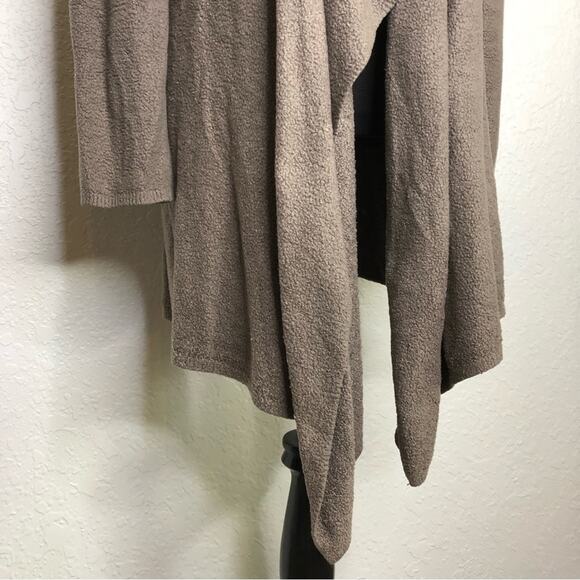 Barefoot Dreams taupe brown open front knit cardigan size Small / Medium - Picture 5 of 15